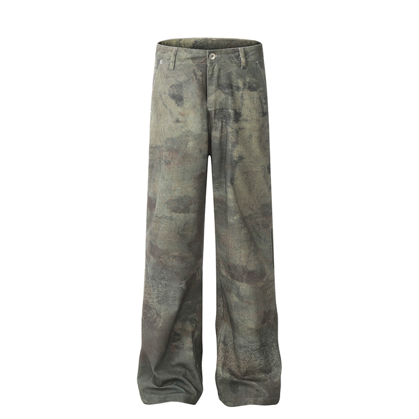 TJ10122 Faded Camouflage Bootcut Jeans