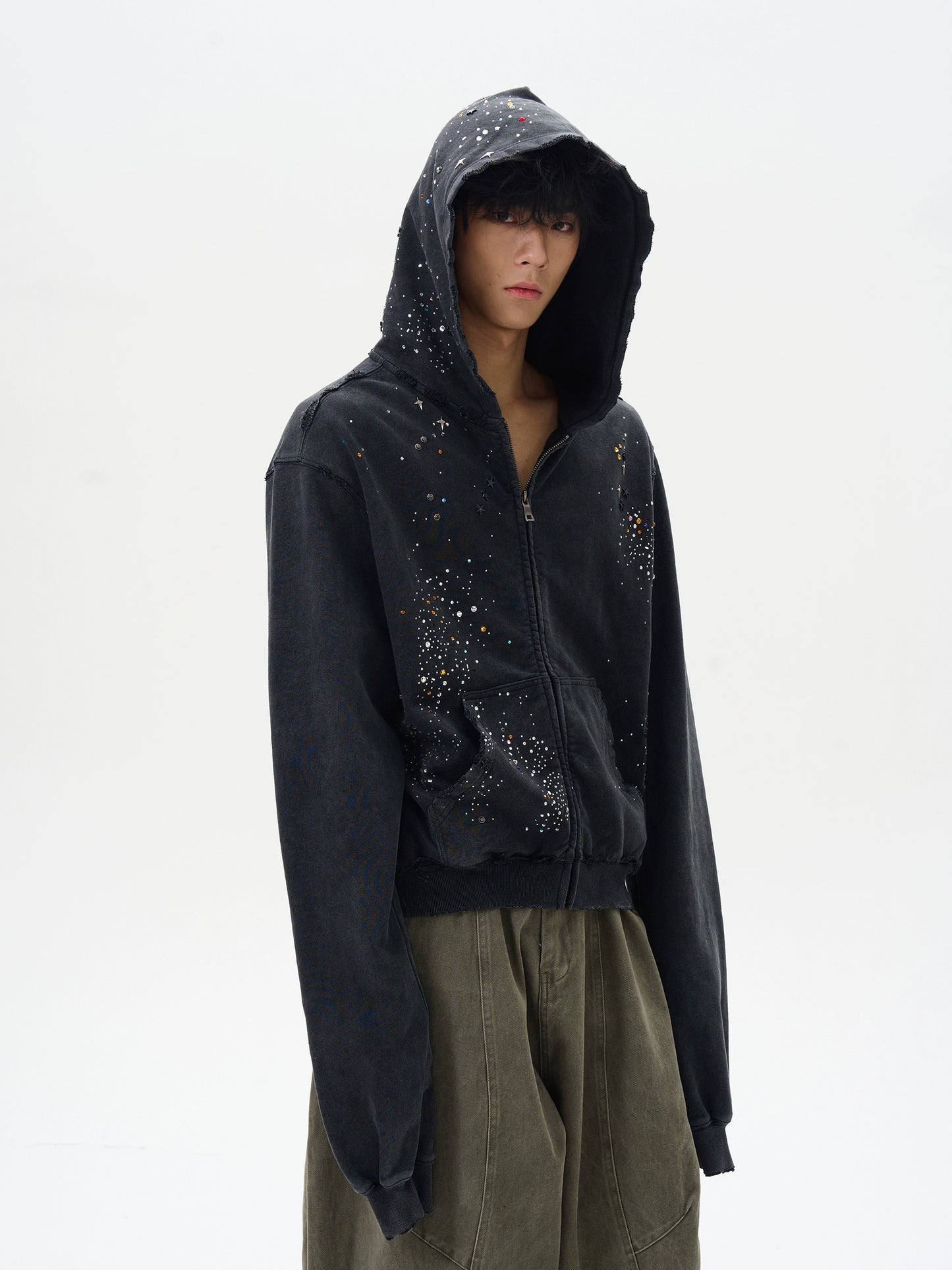 HS10051 Oversized Hoodie/ Celestial Drip