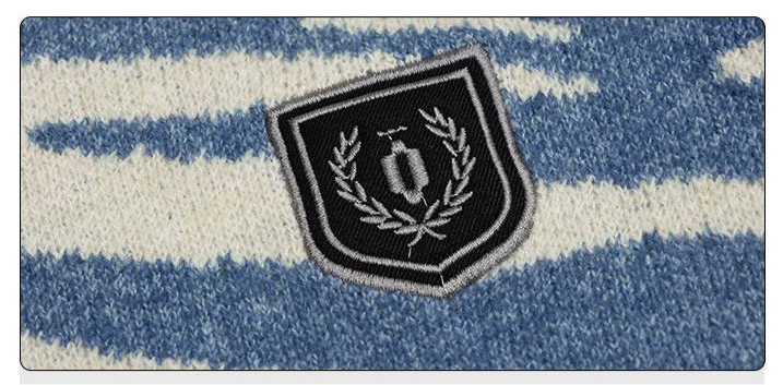 HS10009 Oversized Knitted Sweater/ Savanna Wave