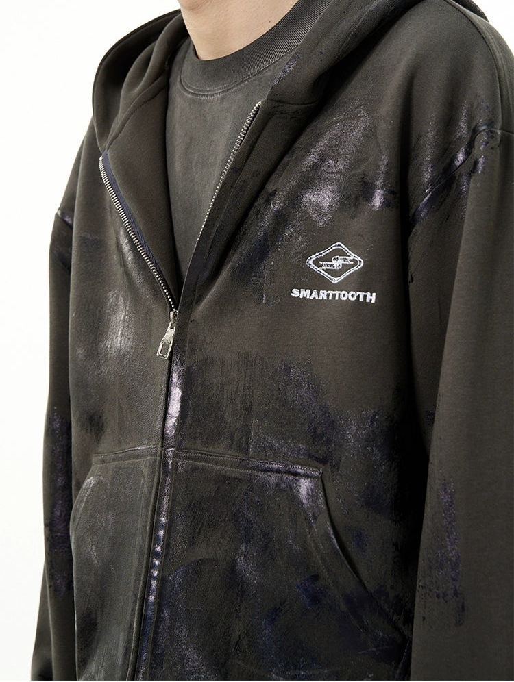 HS10015 Oversized hoodie/ Metallic Fade