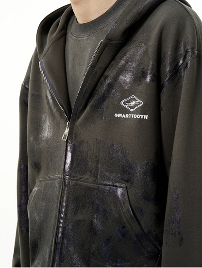 HS10015 Oversized hoodie/ Metallic Fade