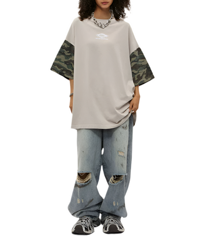 TLS104 Oversized tee/ Urban Camouflage