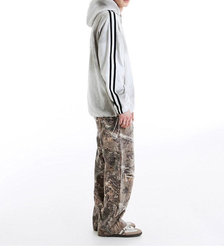 HS10032 Oversized hoodie/ Stripes Jersey Stars