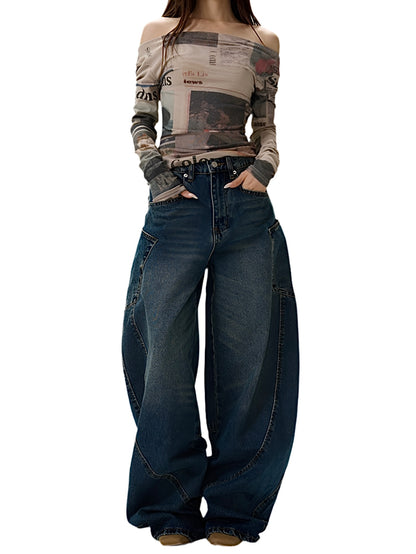 TJ10031 Wide-Leg Jeans/ Street Slouch