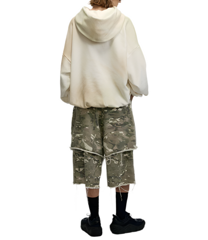 HS10001 Oversized hoodie/ Rust Wash Camo Game