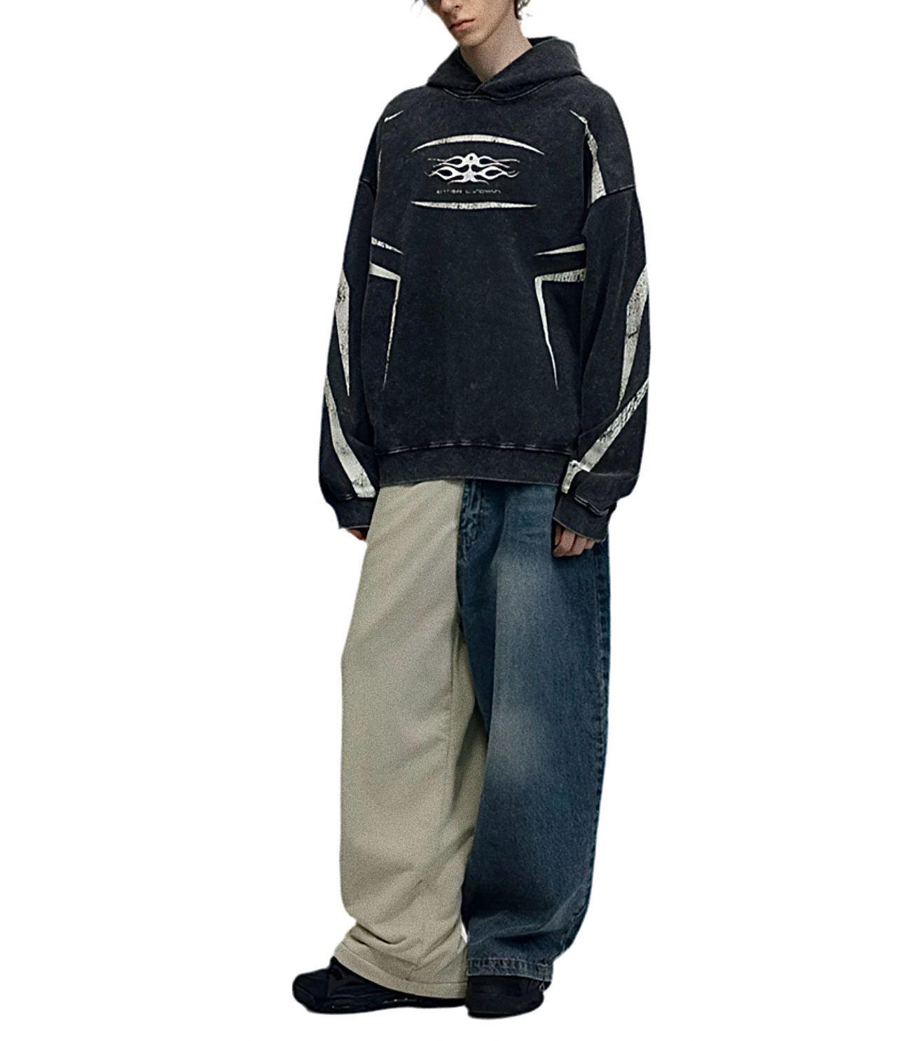 HS10004 Oversized Hoodie/ Midnight Surge