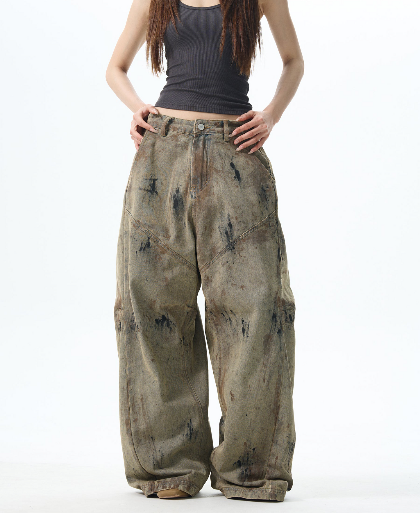 TJ10091 Baggy Wasteland Design Trousers