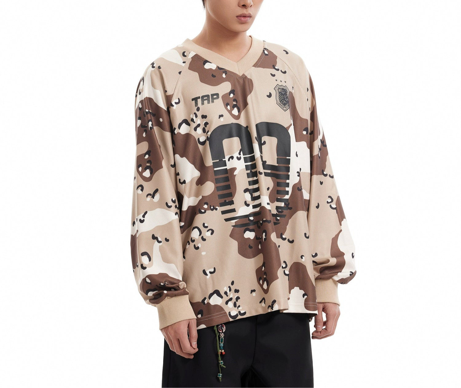TLS149 Oversized Long Sleeve Jersey/ Desert Camo
