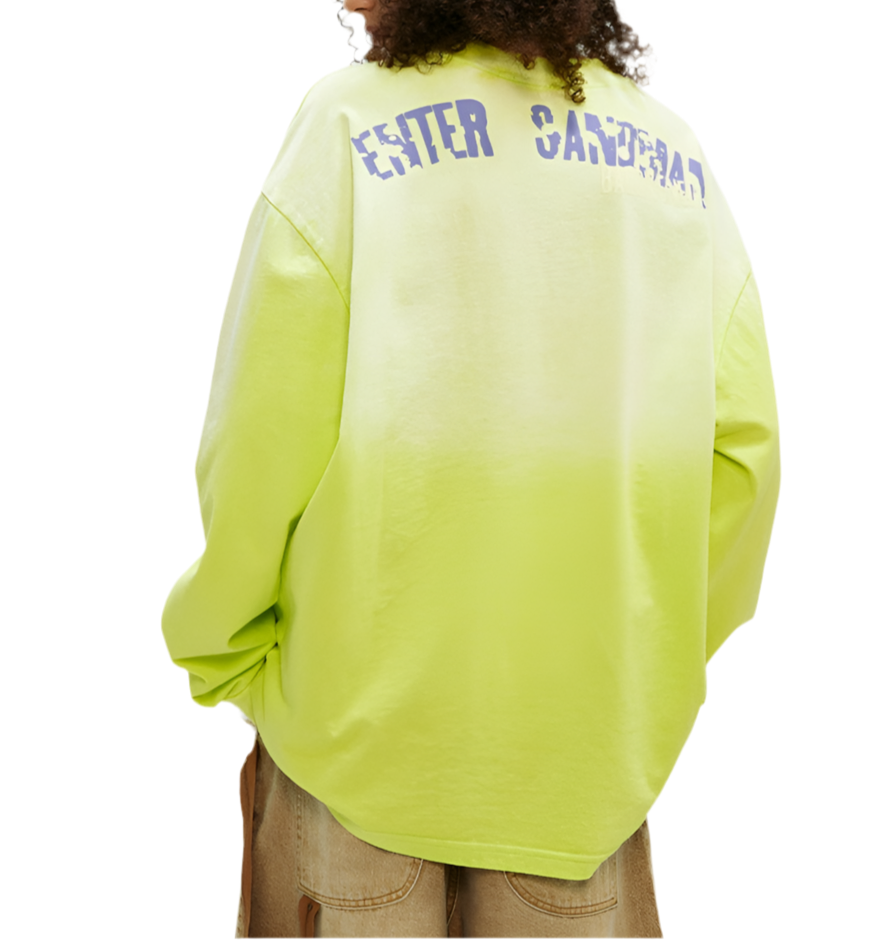 TLS115 Oversized Long sleeve tee/ Electric Eclipse