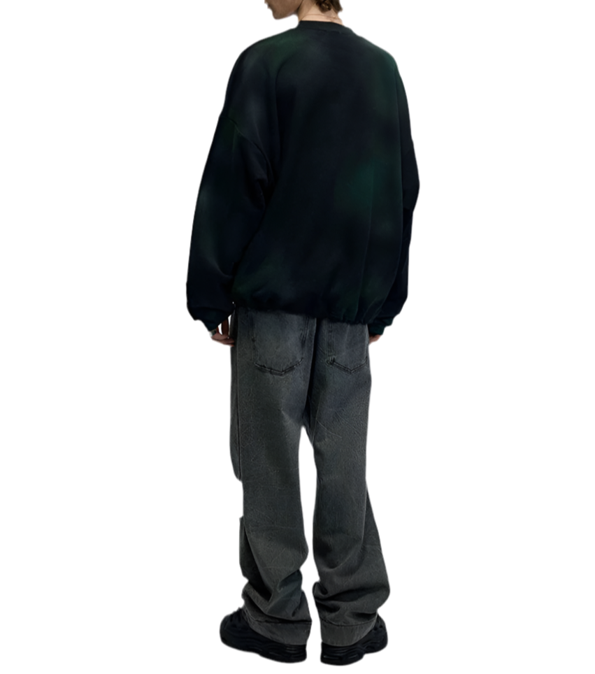 HS10021 Oversized sweater/ Urban Mist