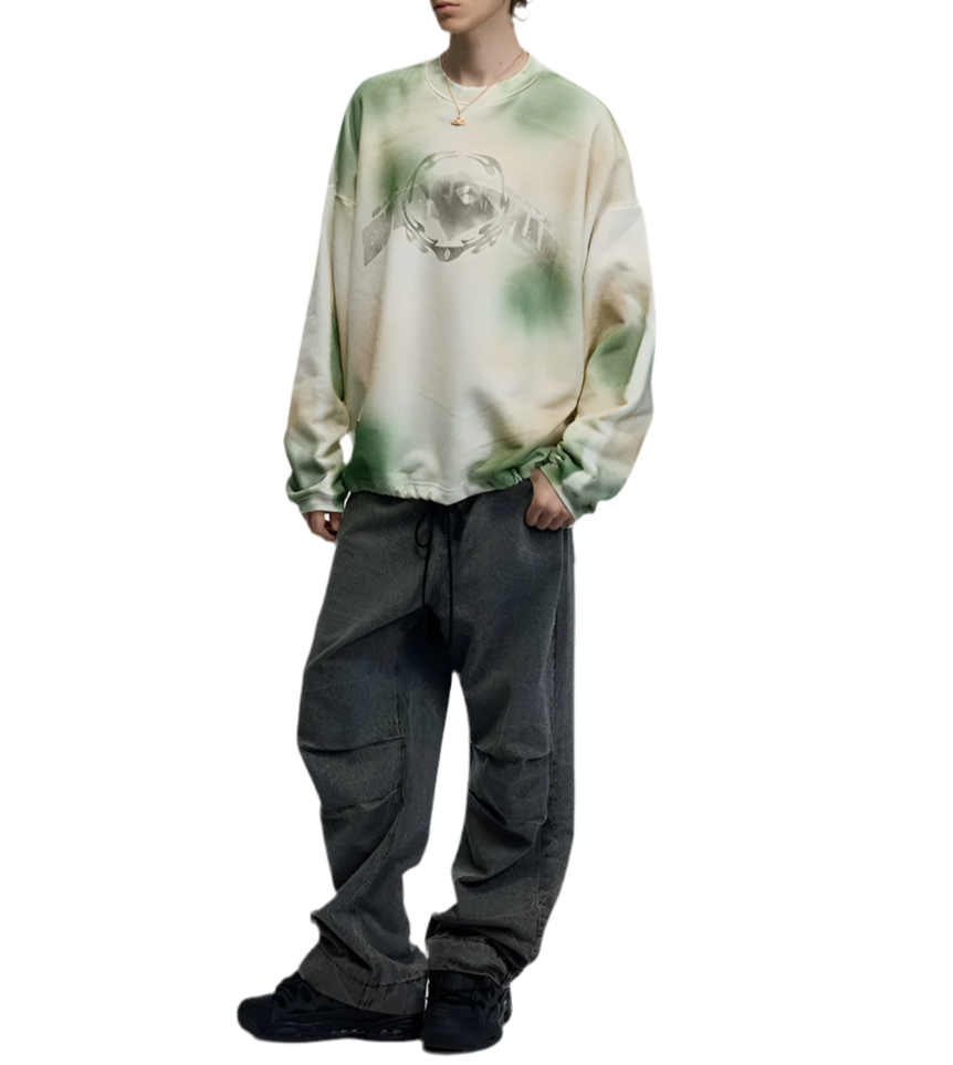 HS10021 Oversized sweater/ Urban Mist