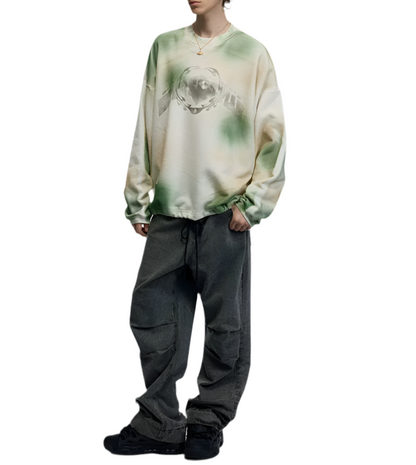 HS10021 Oversized sweater/ Urban Mist