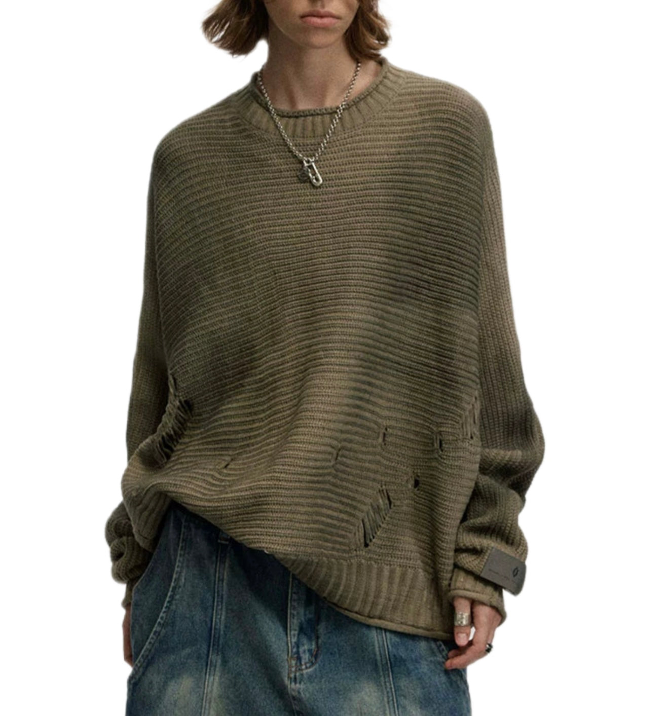 HS10002 Oversized knitted Sweater/ Slouchy Heritage