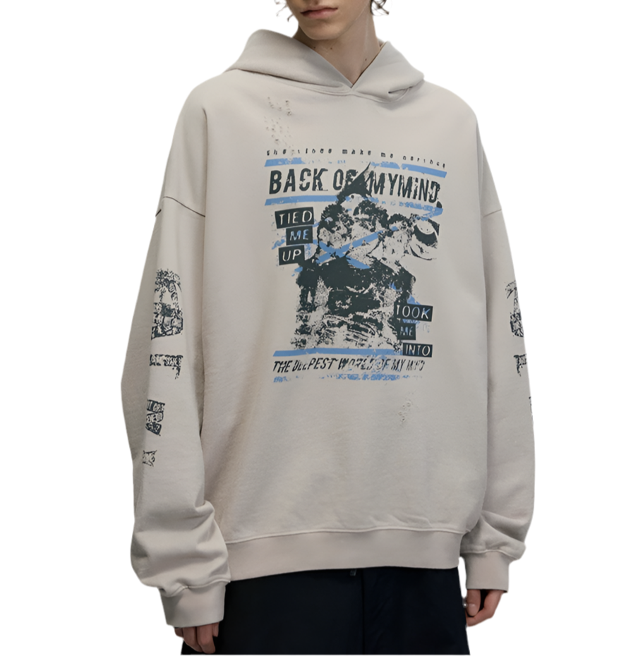 HS10010 Oversized hoodie/ Inner Dialogue
