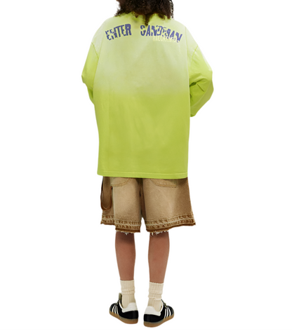 TLS115 Oversized Long sleeve tee/ Electric Eclipse