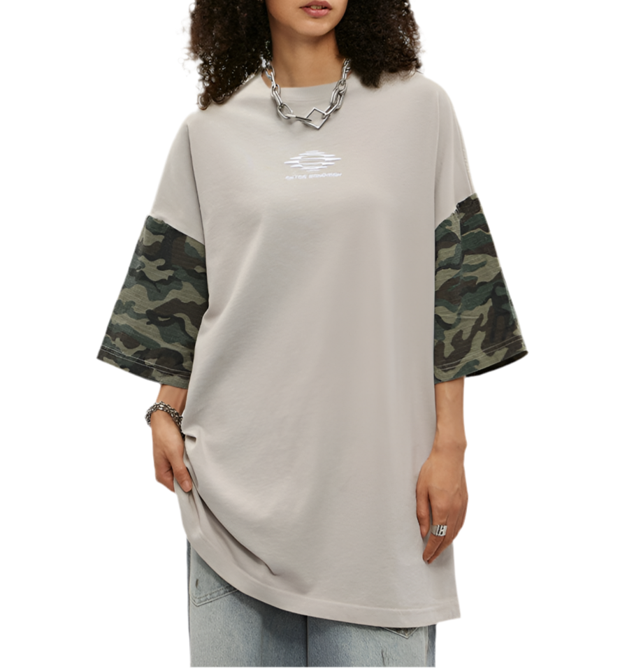 TLS104 Oversized tee/ Urban Camouflage