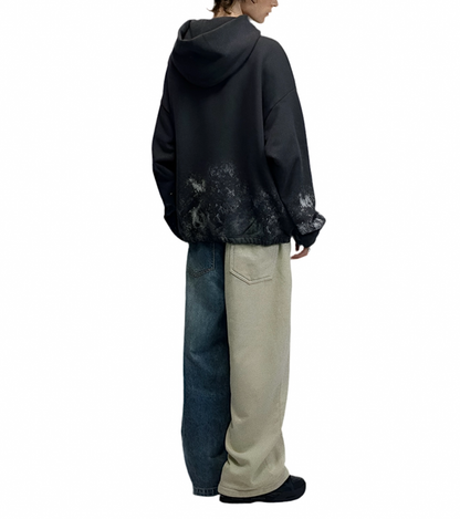 HS10005 Oversized Hoodie/ Urban Ash