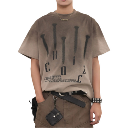 TLS137 Oversized tee/ Nails