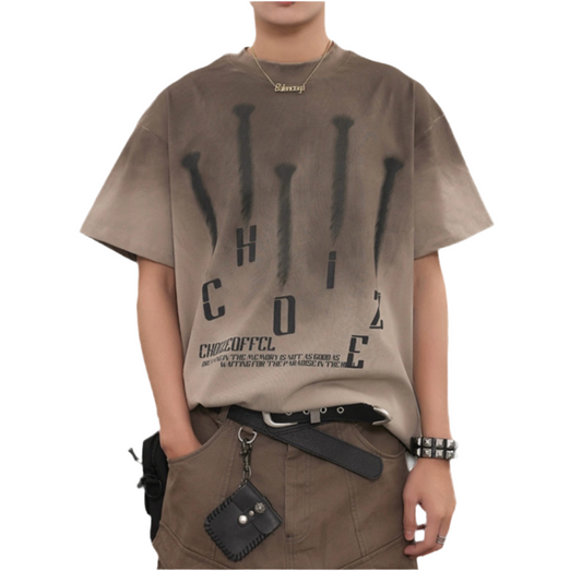TLS137 Oversized tee/ Nails