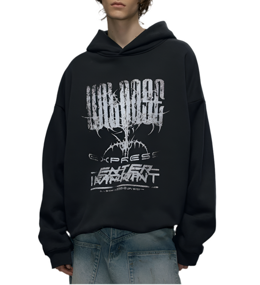 HS10003 Oversized hoodie/ Eclipse Entanglement