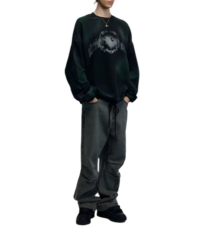 HS10021 Oversized sweater/ Urban Mist
