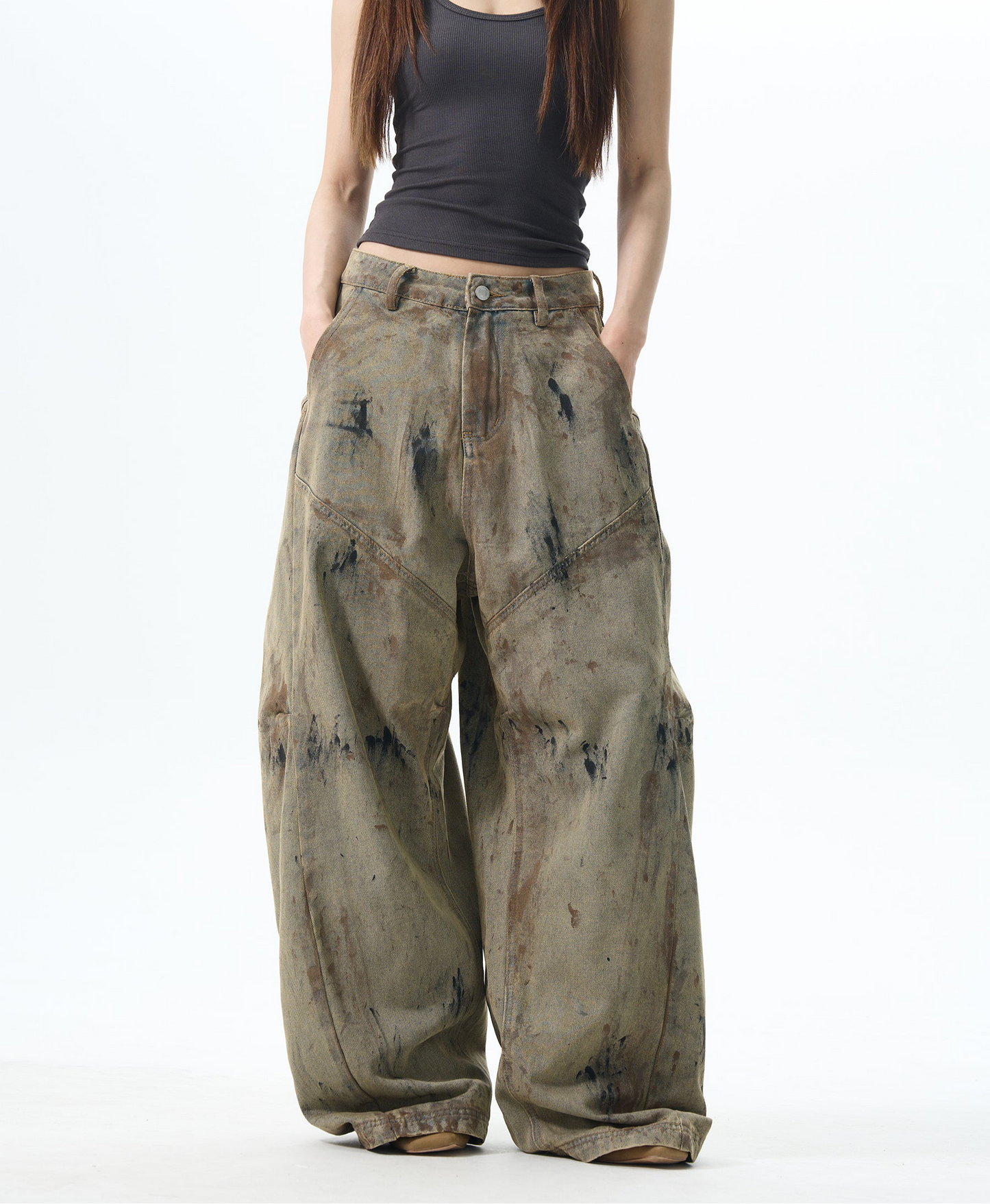 TJ10091 Baggy Wasteland Design Trousers