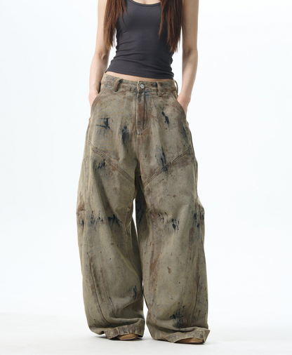 TJ10091 Baggy Wasteland Design Trousers