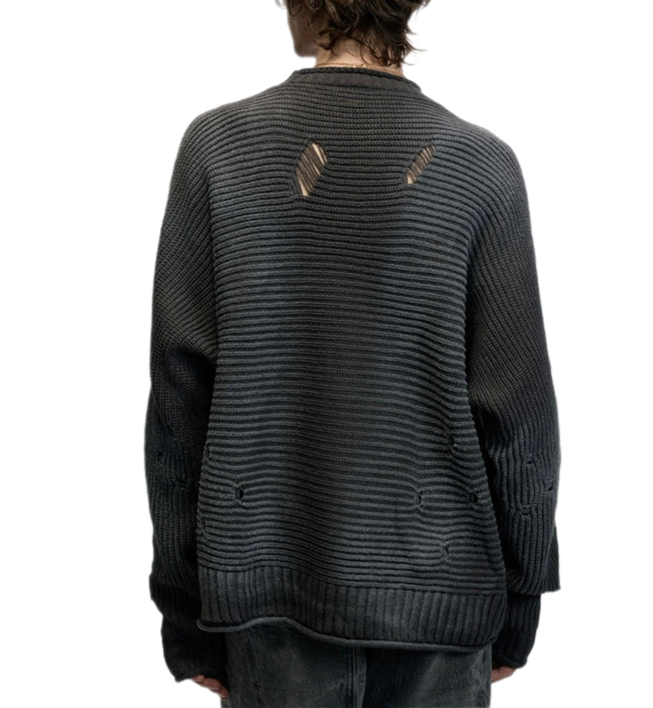 HS10002 Oversized knitted Sweater/ Slouchy Heritage