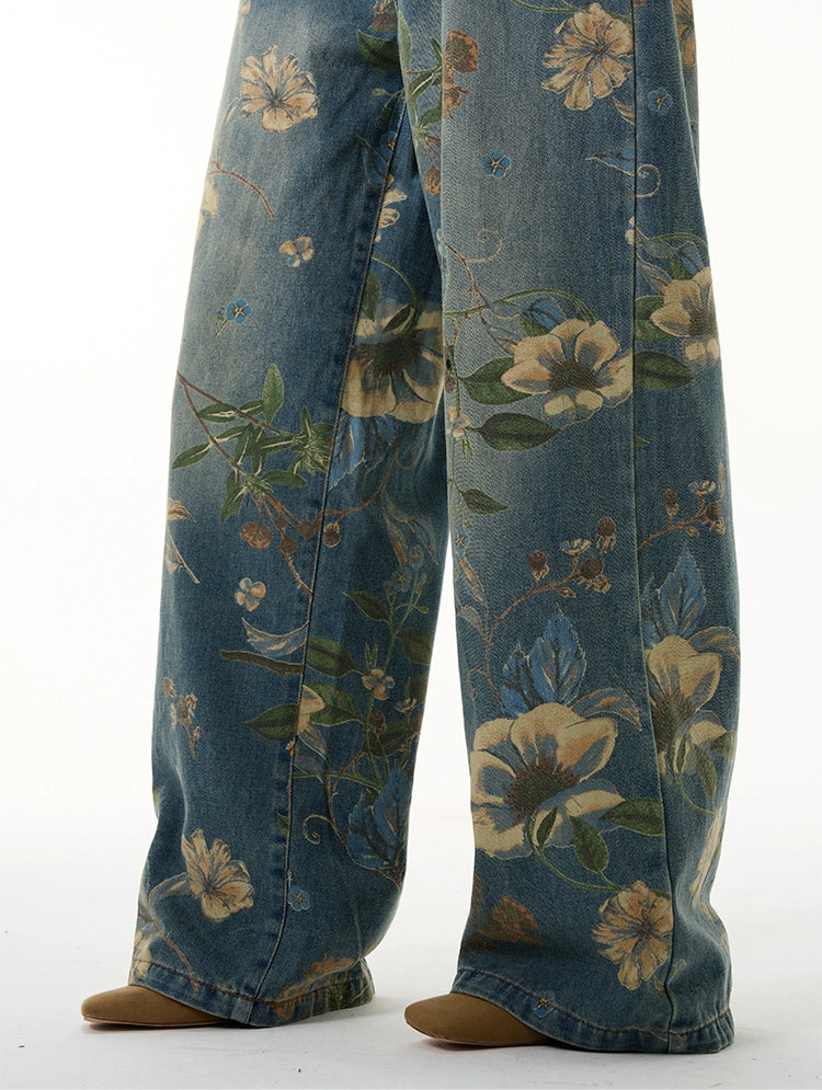 TJ10045 Baggy Jeans/ Bloom
