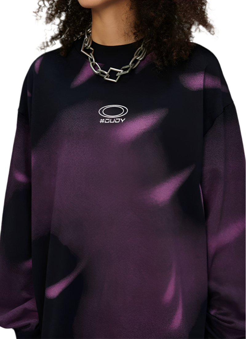 TLS117 Oversized long sleeve/ Nebula Drift