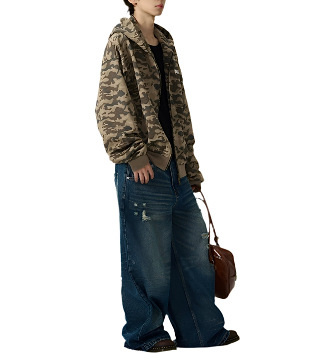 HS10014 Oversized Hoodie/ Terrain Trail