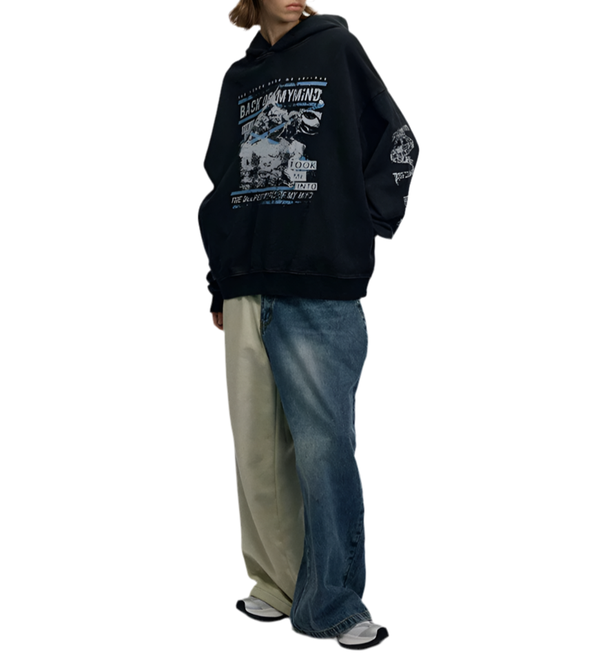HS10010 Oversized hoodie/ Inner Dialogue