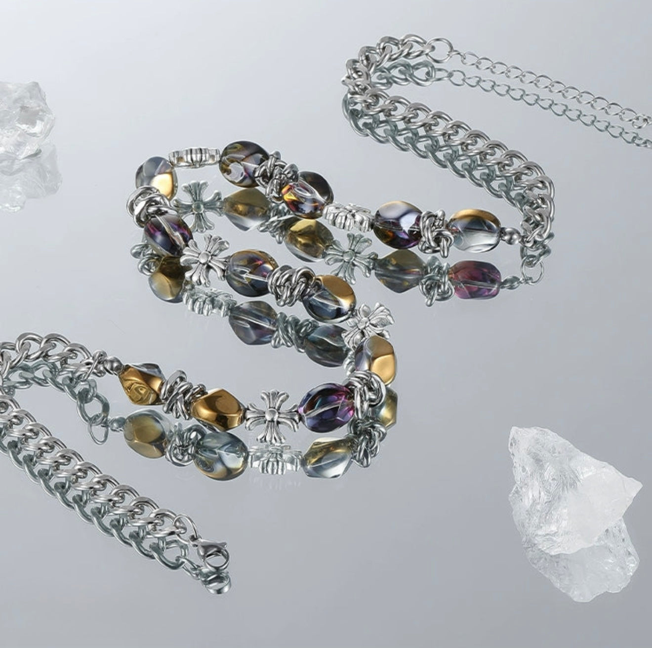 CN1011 Necklace/ Illusion Stone
