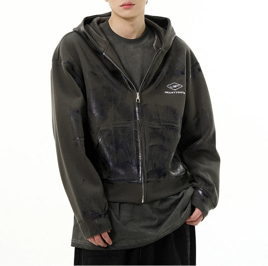 HS10015 Oversized hoodie/ Metallic Fade