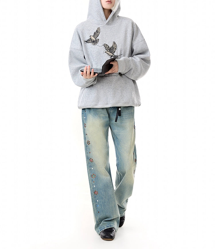 HS10026 Oversized hoodie/ Trio Dove