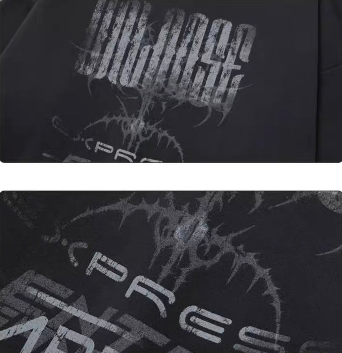 HS10003 Oversized hoodie/ Eclipse Entanglement