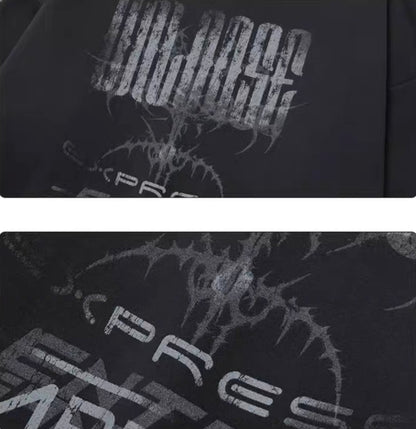 HS10003 Oversized hoodie/ Eclipse Entanglement
