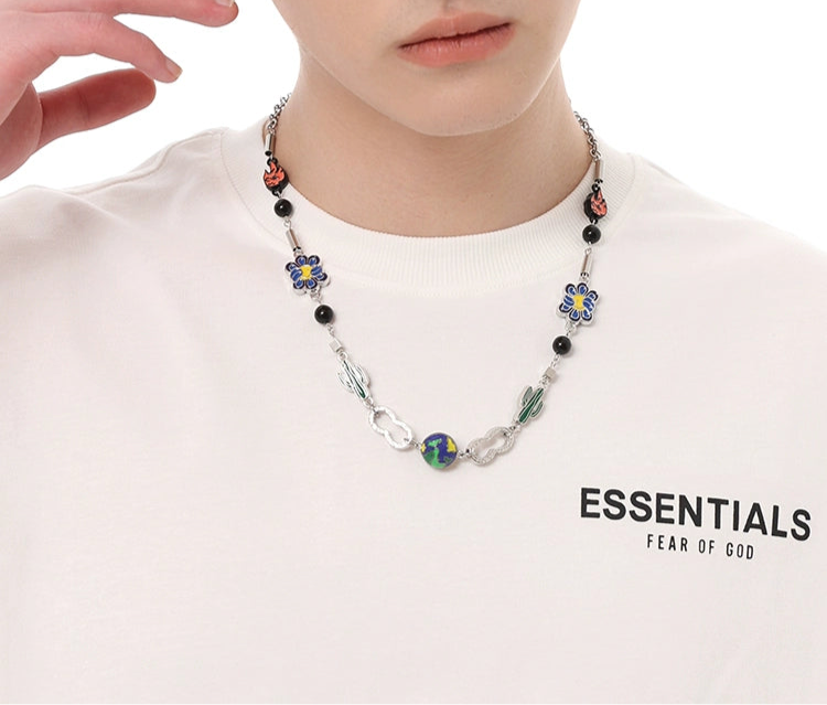 CN1013 Necklace/ Cactus Planet