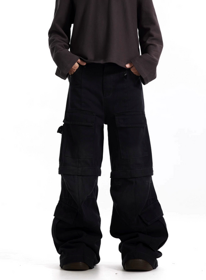 TJ10056 Baggy Cargo Trousers/ Dual Mode