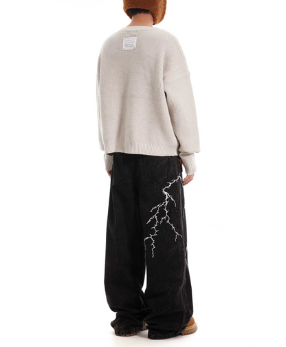 TJ10053 Baggy Jeans/ Lightning