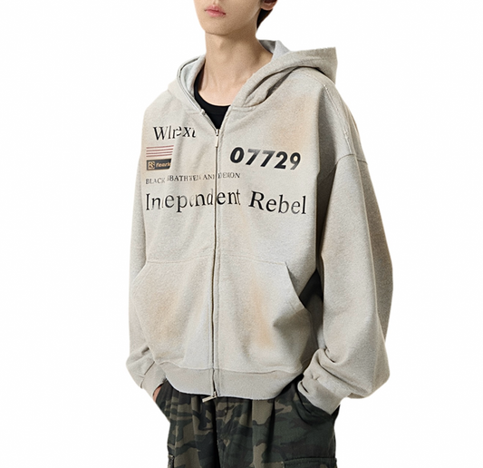 HS10007 Oversized Hoodie/ Rust-Tone Rebel