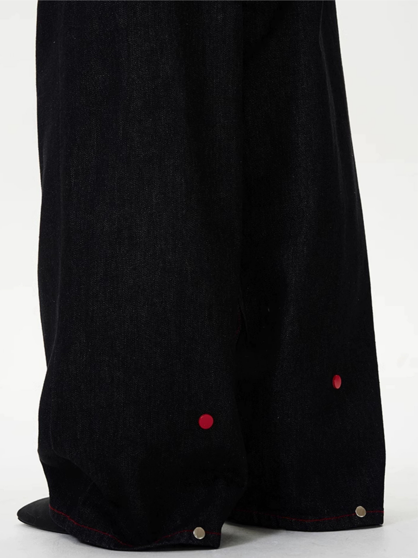 TJ10039 Baggy Jeans/ Plaid Patchwork