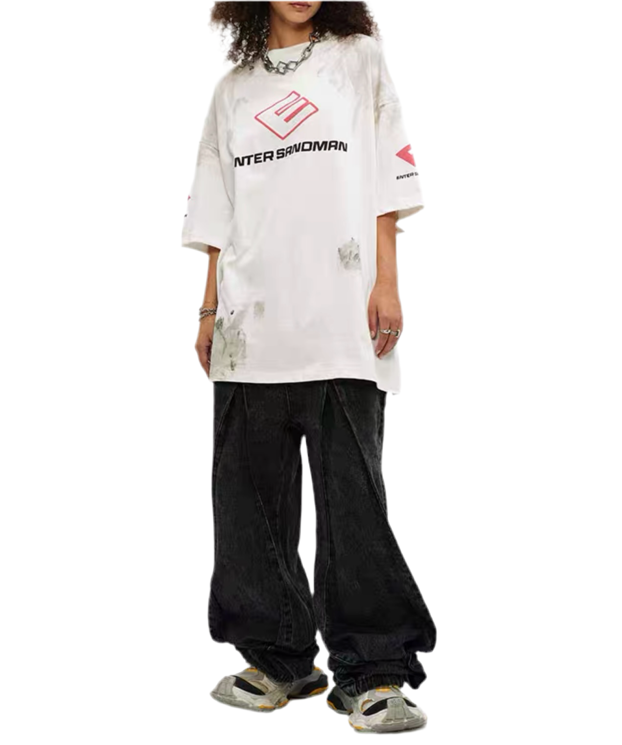 TLS118 Oversized tee/ Grunge Sandman