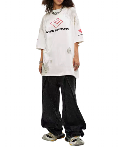TLS118 Oversized tee/ Grunge Sandman