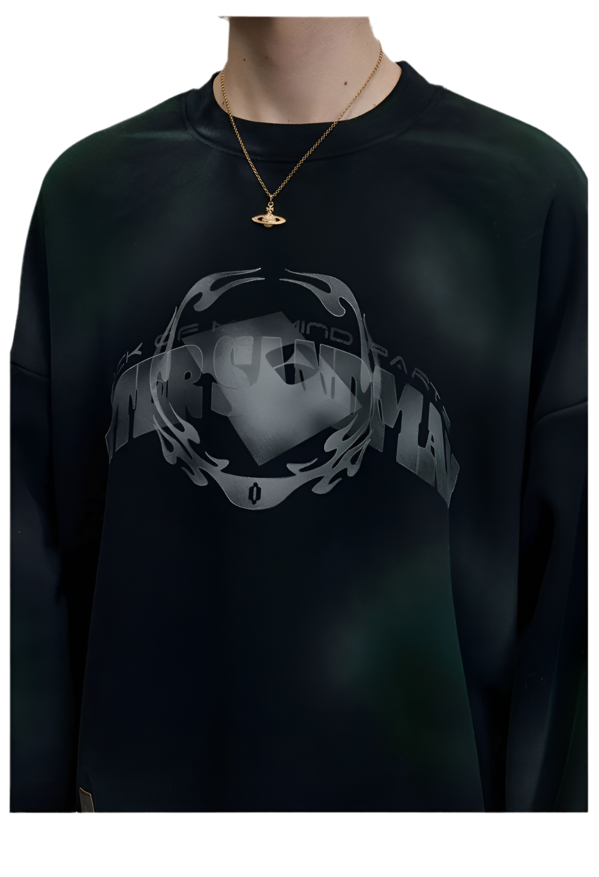 HS10021 Oversized sweater/ Urban Mist