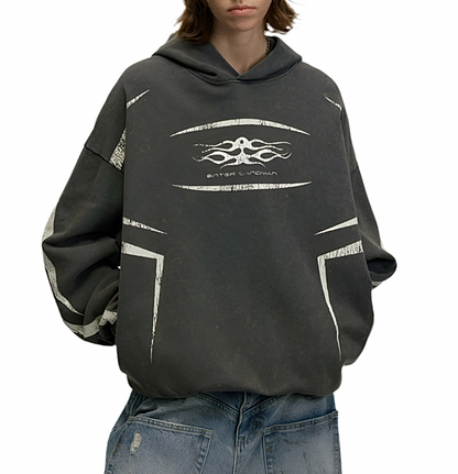 HS10004 Oversized Hoodie/ Midnight Surge