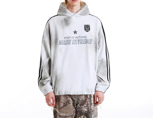 HS10032 Oversized hoodie/ Stripes Jersey Stars