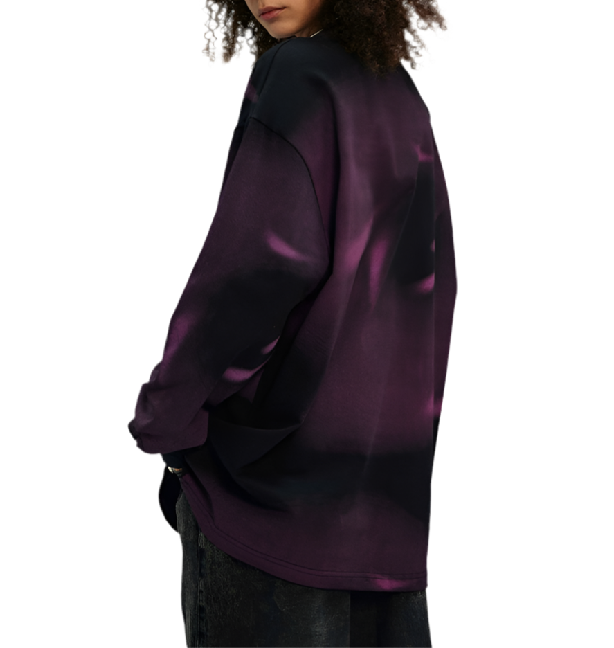 TLS117 Oversized long sleeve/ Nebula Drift