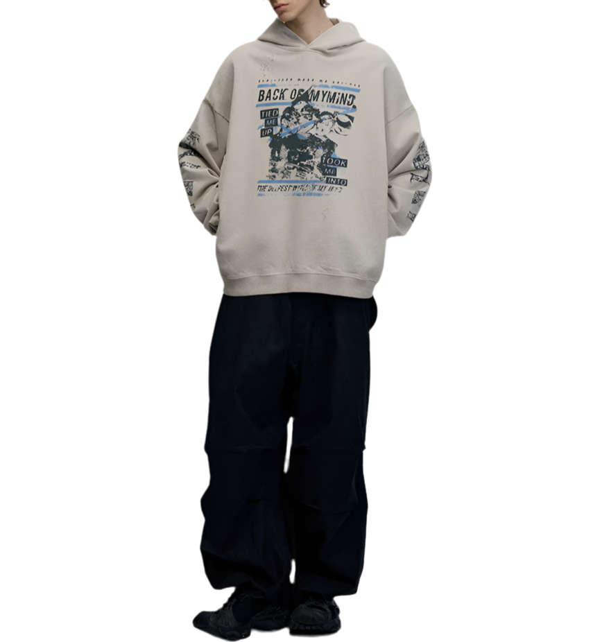 HS10010 Oversized hoodie/ Inner Dialogue