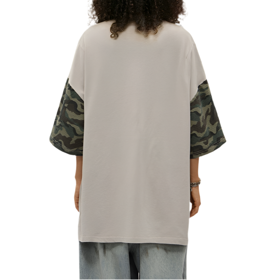 TLS104 Oversized tee/ Urban Camouflage